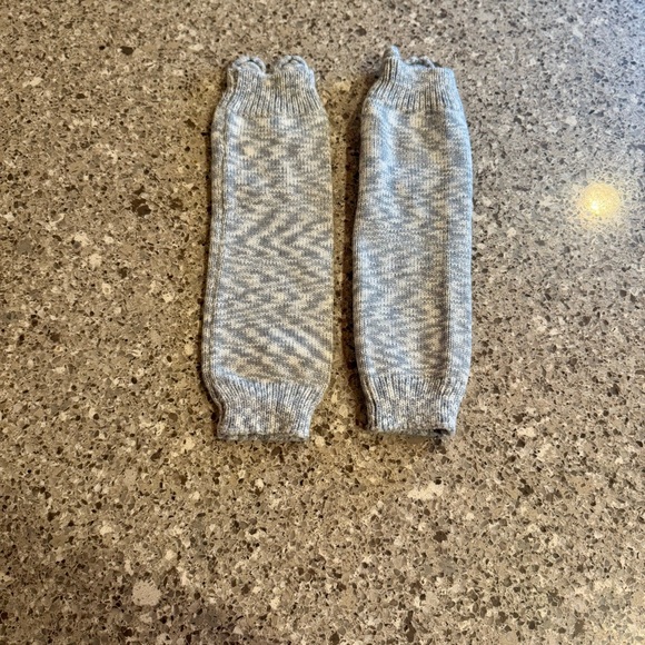 Gray Animal Face Kids Leg Warmers - Picture 3 of 3